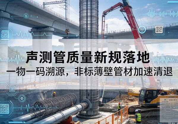 陆丰声测管质量新规落地，一物一码溯源，非标薄壁管材加速清退