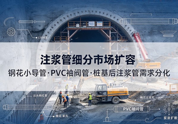陆丰注浆管细分市场扩容，隧道钢花小导管、PVC 袖阀管、桩基后注浆管需求分化